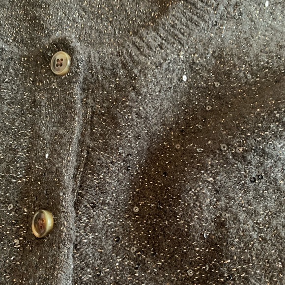 Black Shimmer “Ann” Cardigan - Picture 4 of 7